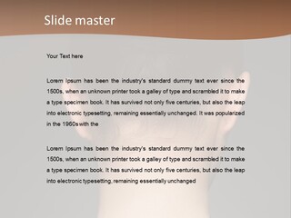 A Woman's Back With Her Hair In A Bun PowerPoint Template