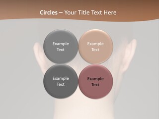 A Woman's Back With Her Hair In A Bun PowerPoint Template