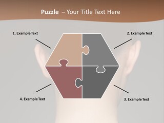 A Woman's Back With Her Hair In A Bun PowerPoint Template