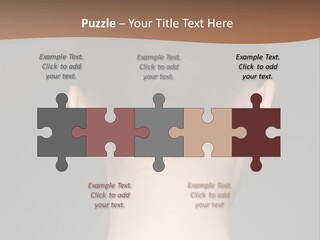 A Woman's Back With Her Hair In A Bun PowerPoint Template