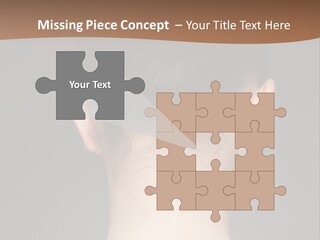 A Woman's Back With Her Hair In A Bun PowerPoint Template