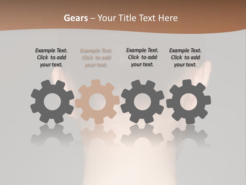 A Woman's Back With Her Hair In A Bun PowerPoint Template