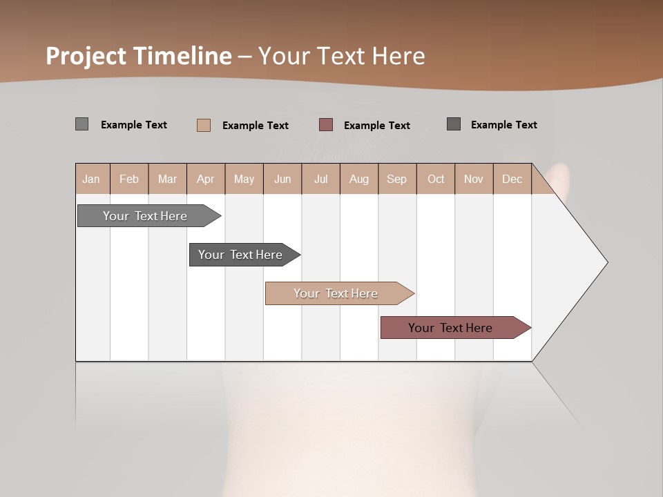 A Woman's Back With Her Hair In A Bun PowerPoint Template