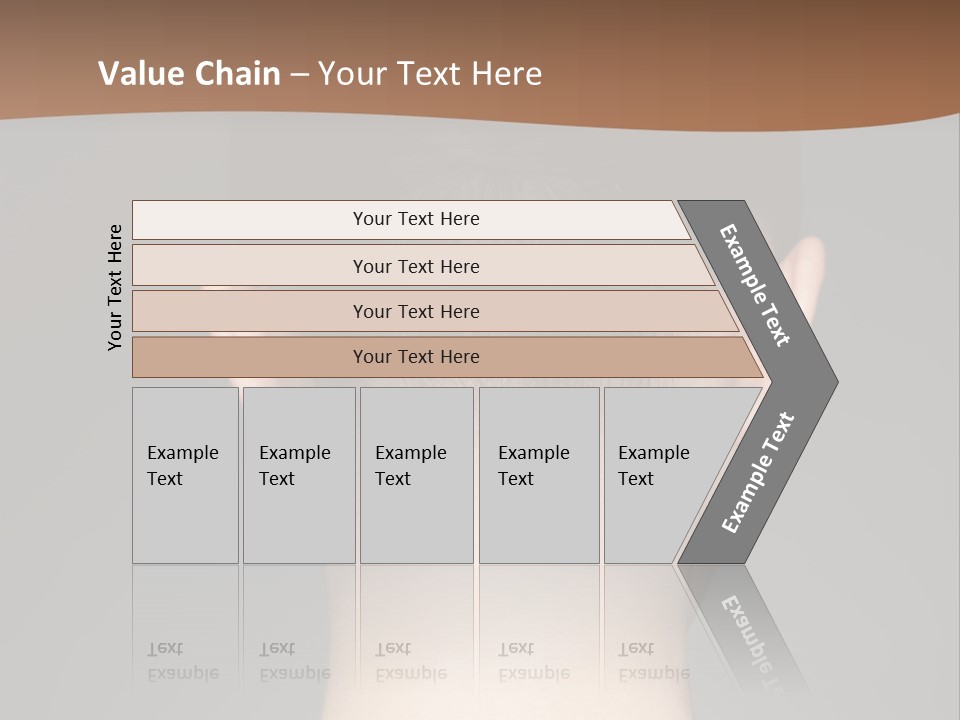 A Woman's Back With Her Hair In A Bun PowerPoint Template