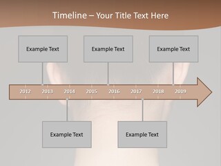 A Woman's Back With Her Hair In A Bun PowerPoint Template