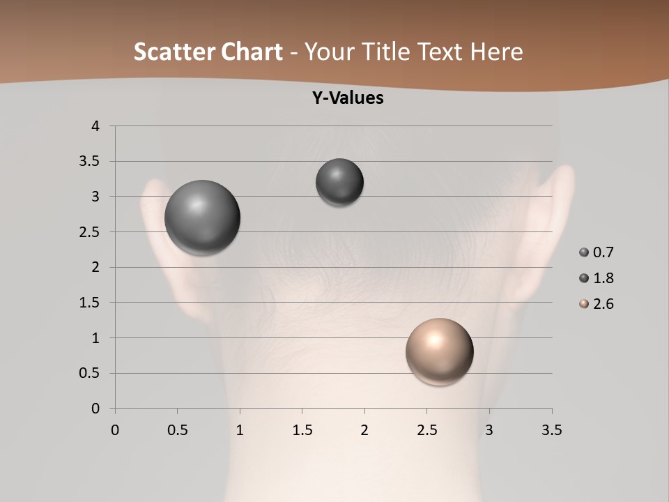 A Woman's Back With Her Hair In A Bun PowerPoint Template