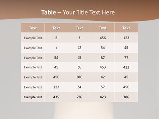 A Woman's Back With Her Hair In A Bun PowerPoint Template