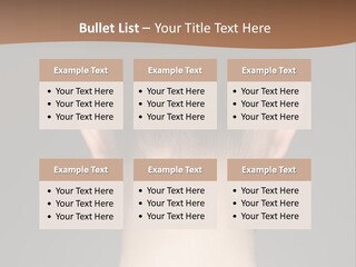 A Woman's Back With Her Hair In A Bun PowerPoint Template