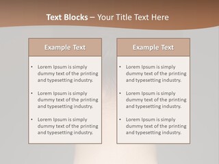 A Woman's Back With Her Hair In A Bun PowerPoint Template