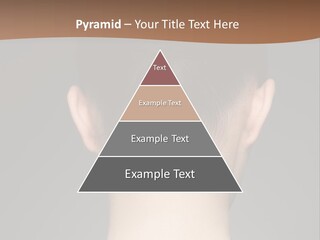 A Woman's Back With Her Hair In A Bun PowerPoint Template