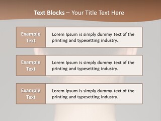 A Woman's Back With Her Hair In A Bun PowerPoint Template