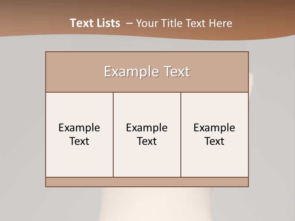 A Woman's Back With Her Hair In A Bun PowerPoint Template