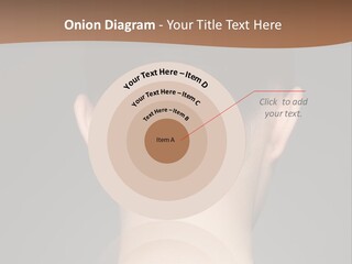 A Woman's Back With Her Hair In A Bun PowerPoint Template