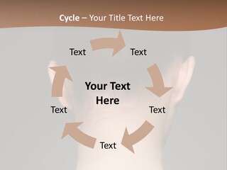 A Woman's Back With Her Hair In A Bun PowerPoint Template