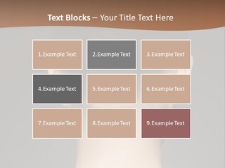 A Woman's Back With Her Hair In A Bun PowerPoint Template