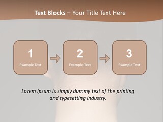 A Woman's Back With Her Hair In A Bun PowerPoint Template