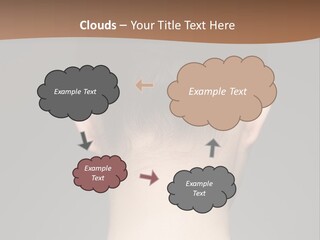 A Woman's Back With Her Hair In A Bun PowerPoint Template