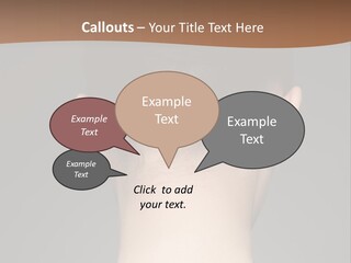 A Woman's Back With Her Hair In A Bun PowerPoint Template