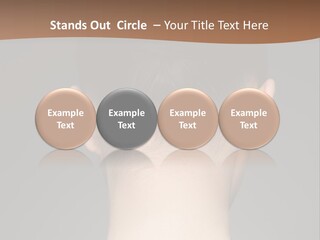 A Woman's Back With Her Hair In A Bun PowerPoint Template