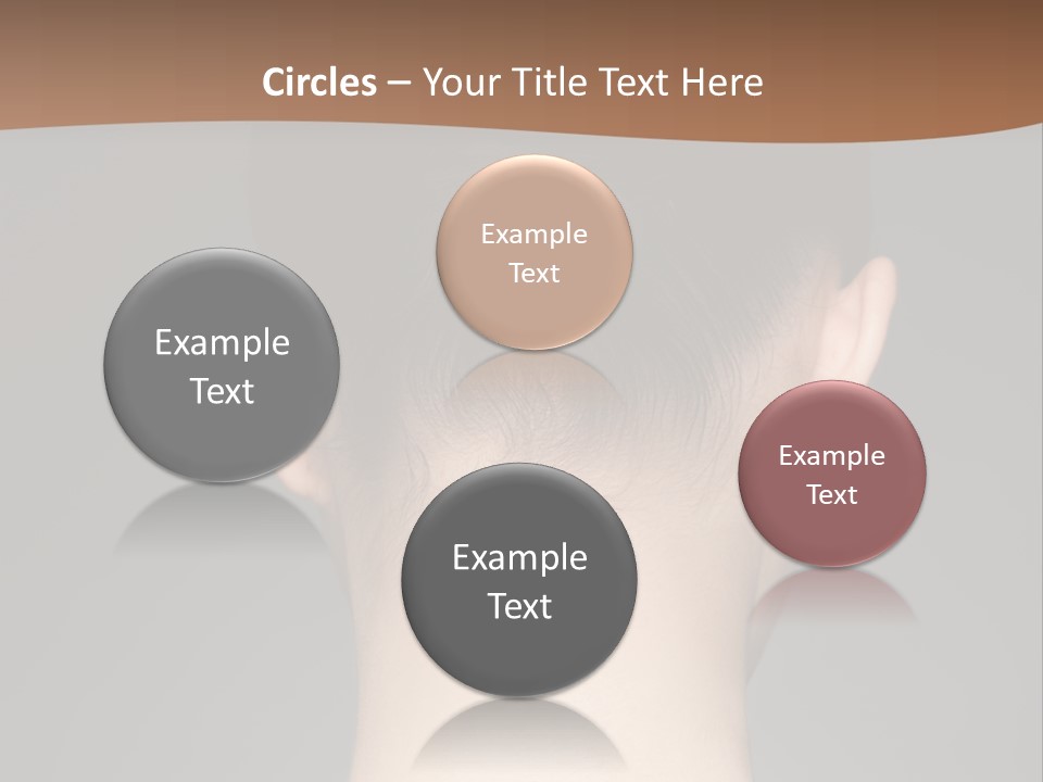 A Woman's Back With Her Hair In A Bun PowerPoint Template