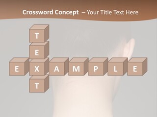 A Woman's Back With Her Hair In A Bun PowerPoint Template