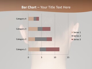 A Woman's Back With Her Hair In A Bun PowerPoint Template