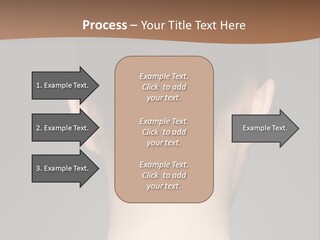 A Woman's Back With Her Hair In A Bun PowerPoint Template