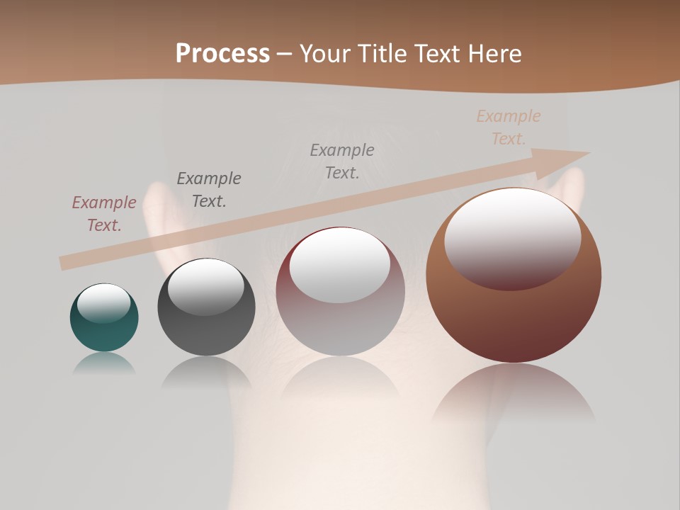 A Woman's Back With Her Hair In A Bun PowerPoint Template