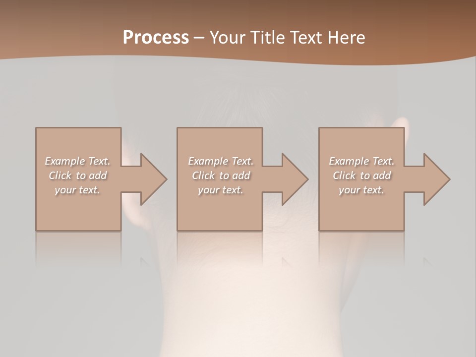 A Woman's Back With Her Hair In A Bun PowerPoint Template