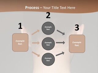 A Woman's Back With Her Hair In A Bun PowerPoint Template