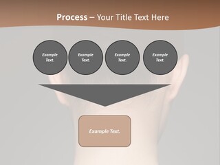 A Woman's Back With Her Hair In A Bun PowerPoint Template
