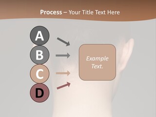 A Woman's Back With Her Hair In A Bun PowerPoint Template