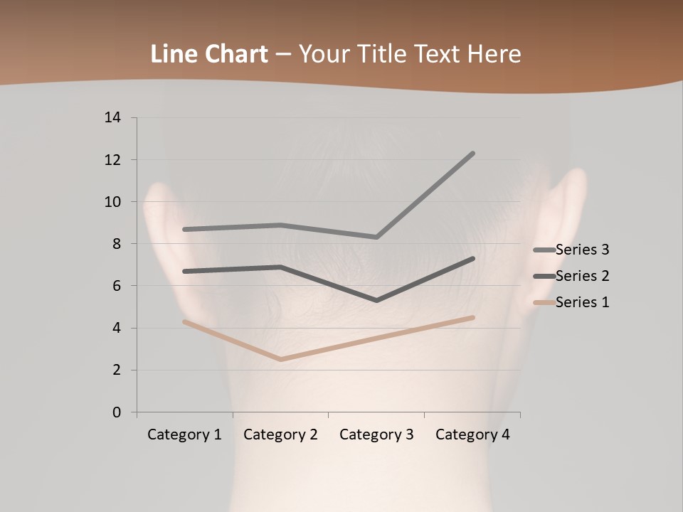 A Woman's Back With Her Hair In A Bun PowerPoint Template