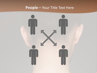 A Woman's Back With Her Hair In A Bun PowerPoint Template