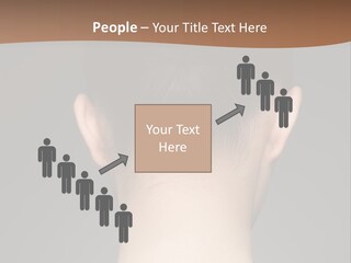 A Woman's Back With Her Hair In A Bun PowerPoint Template