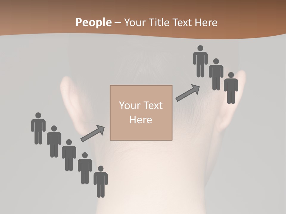 A Woman's Back With Her Hair In A Bun PowerPoint Template