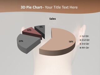 A Woman's Back With Her Hair In A Bun PowerPoint Template