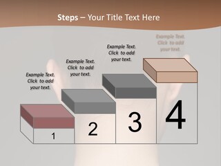 A Woman's Back With Her Hair In A Bun PowerPoint Template