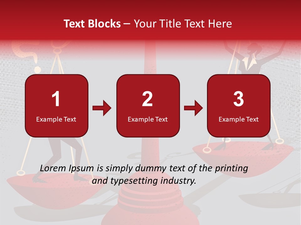 A Man And Woman Balance On A Scale PowerPoint Template