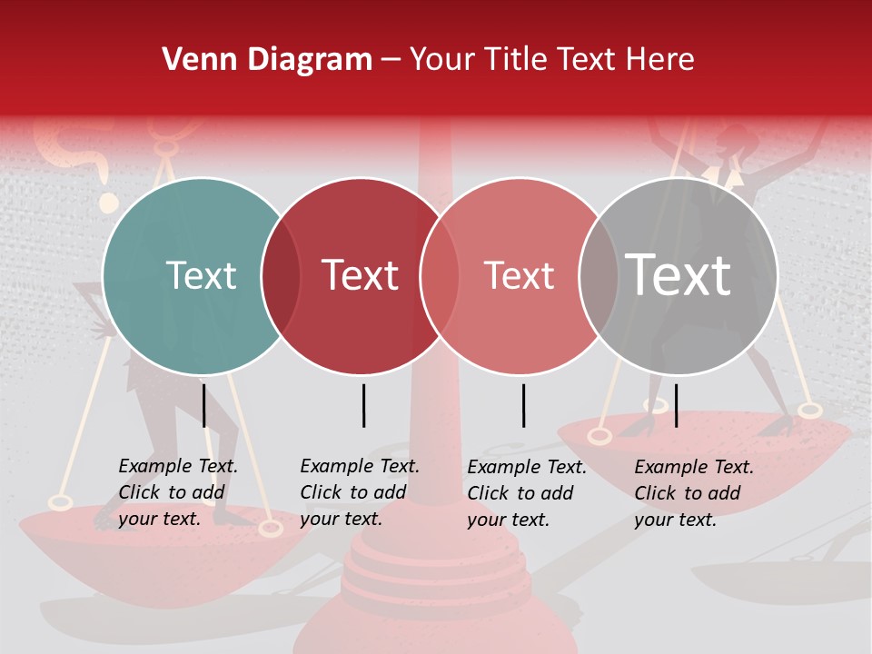 A Man And Woman Balance On A Scale PowerPoint Template