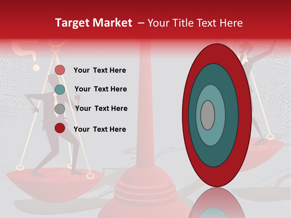 A Man And Woman Balance On A Scale PowerPoint Template