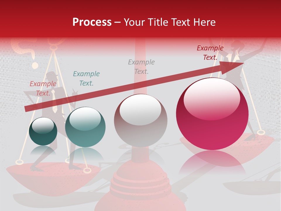 A Man And Woman Balance On A Scale PowerPoint Template
