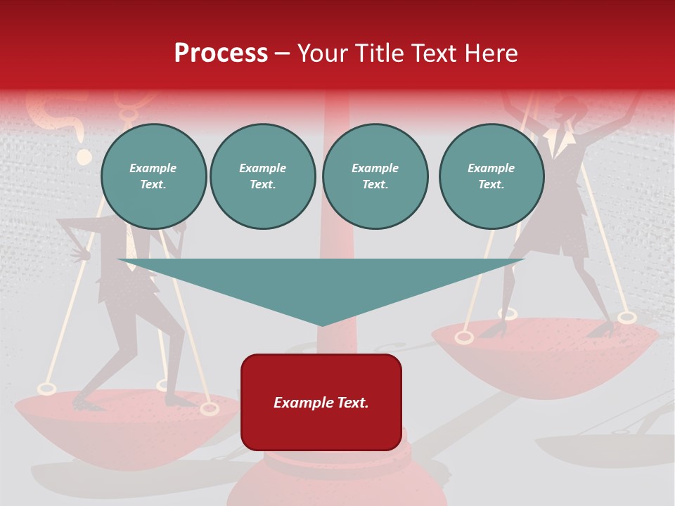 A Man And Woman Balance On A Scale PowerPoint Template