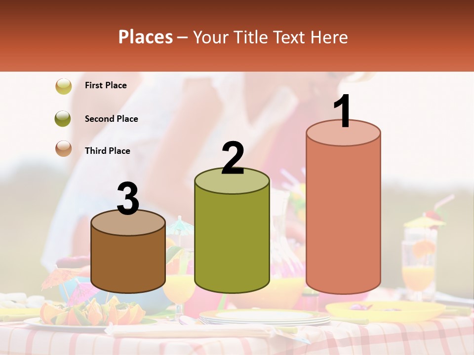 A Table Topped With Plates And Bowls Filled With Food PowerPoint Template