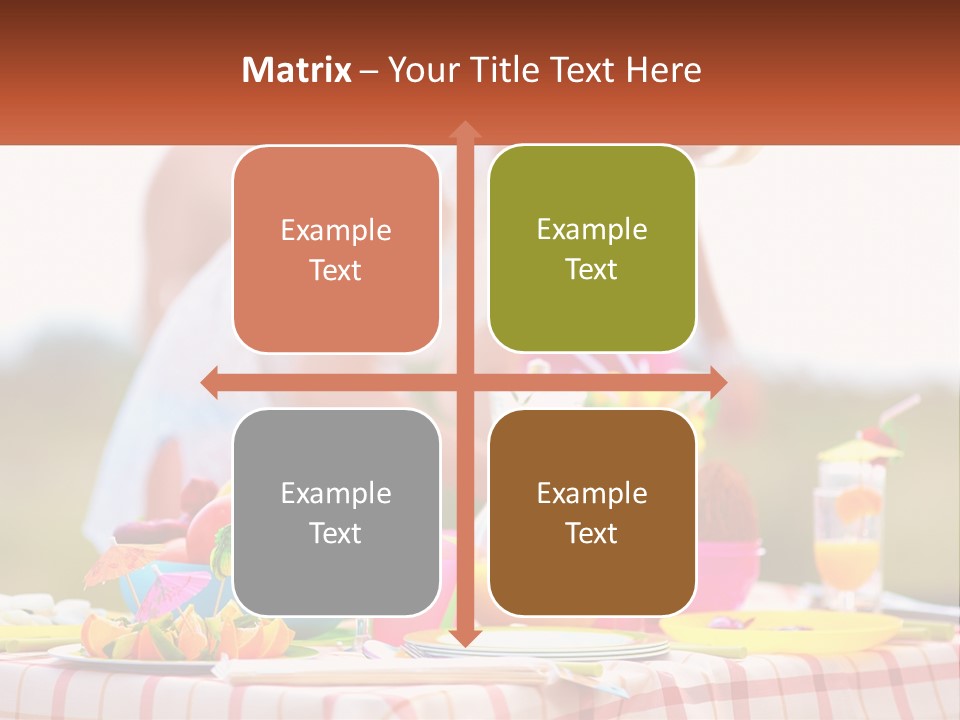 A Table Topped With Plates And Bowls Filled With Food PowerPoint Template