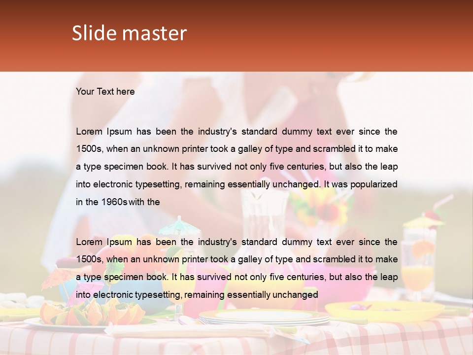 A Table Topped With Plates And Bowls Filled With Food PowerPoint Template