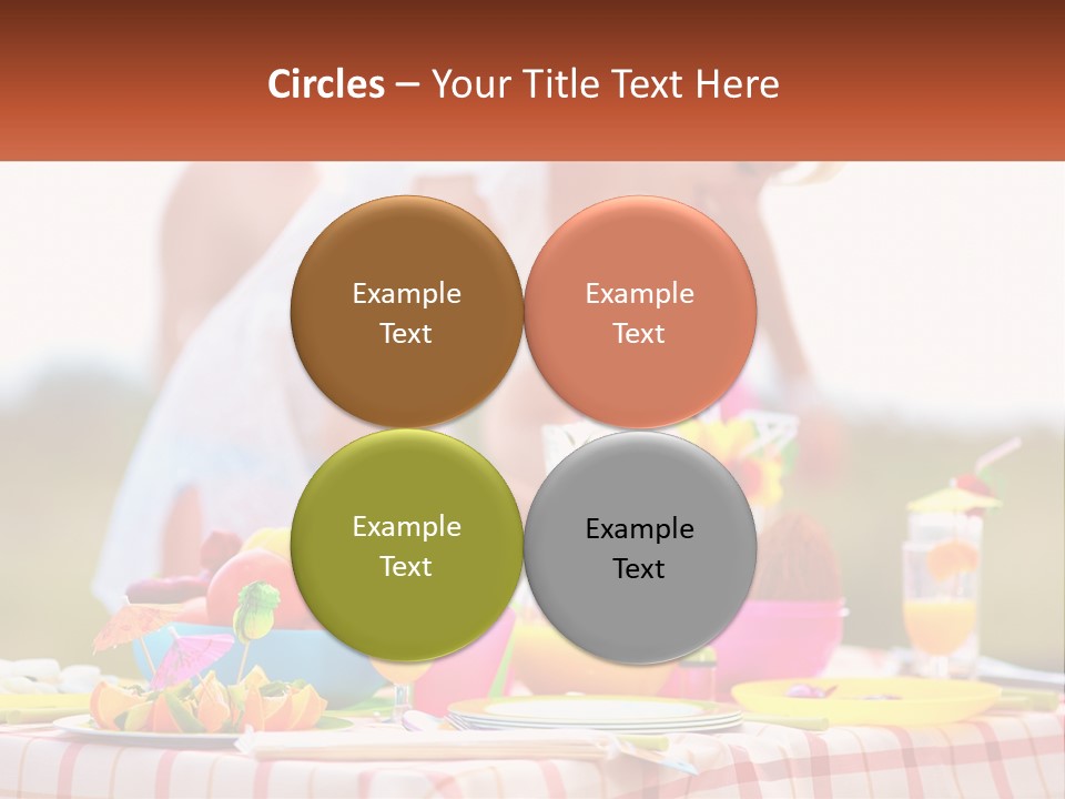 A Table Topped With Plates And Bowls Filled With Food PowerPoint Template