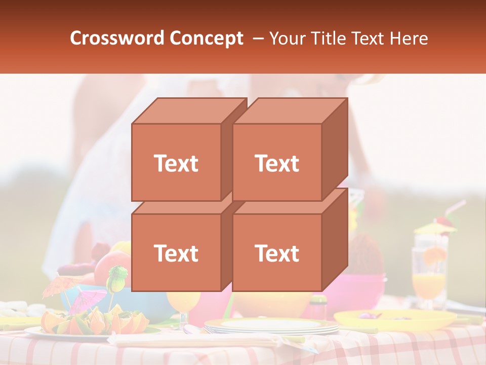 A Table Topped With Plates And Bowls Filled With Food PowerPoint Template
