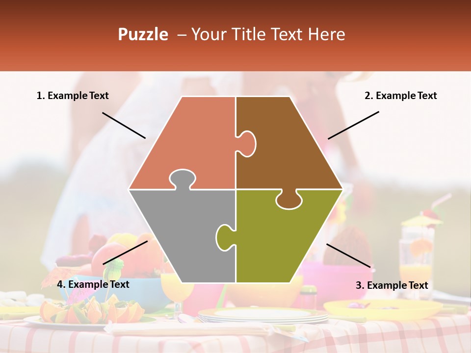 A Table Topped With Plates And Bowls Filled With Food PowerPoint Template