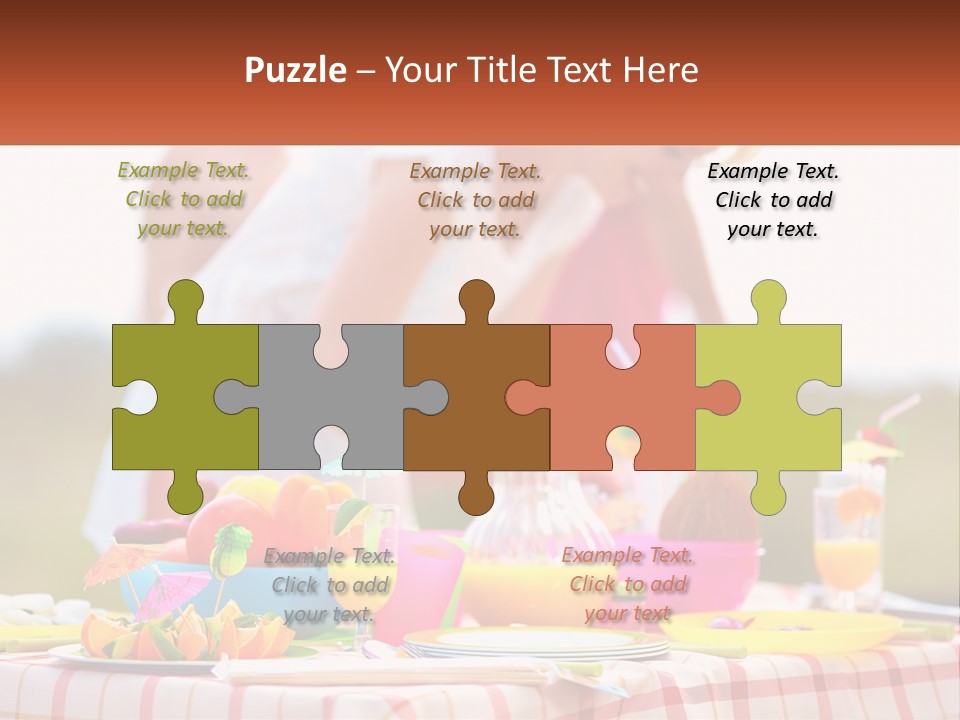 A Table Topped With Plates And Bowls Filled With Food PowerPoint Template